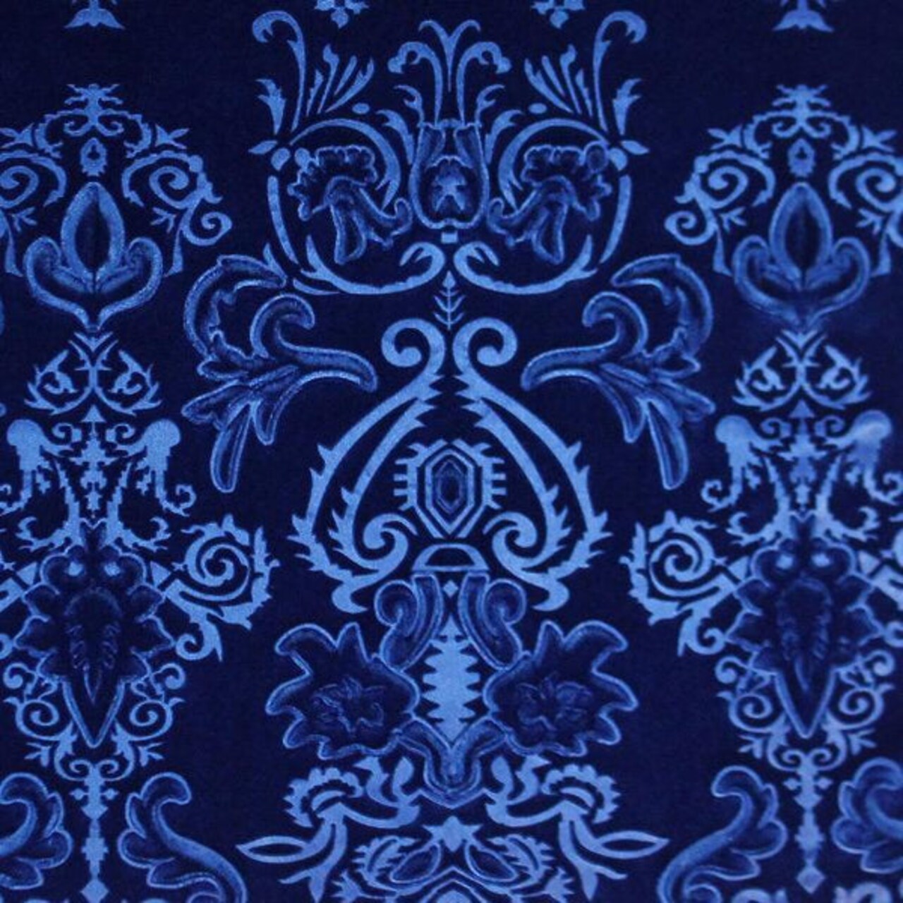 1 Yard Royalty Embossed Stretch Velvet Fabric 4-Way Stretch 56 Inch Width